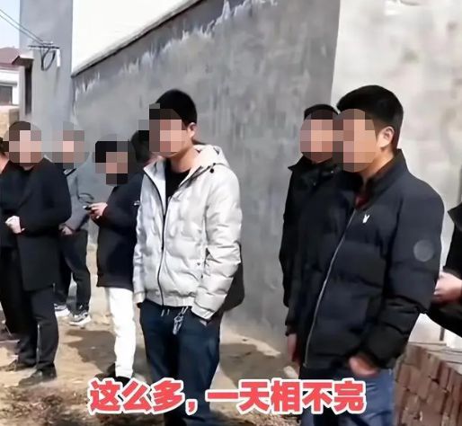 回顾：女子回家相亲十几名未婚男子过来网友：这场面太壮观了(图2)