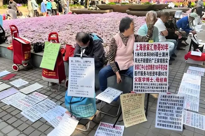 上海相亲角现状：白菜烂在地里猪饿死在猪圈。网友：这可咋整？(图18)