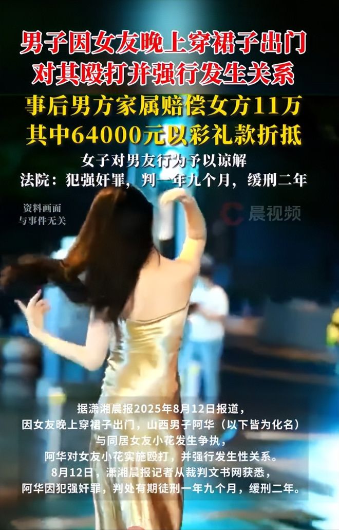 男子见未婚妻穿裙子出门怒火中烧将未婚妻带回家与其发生关系(图1)