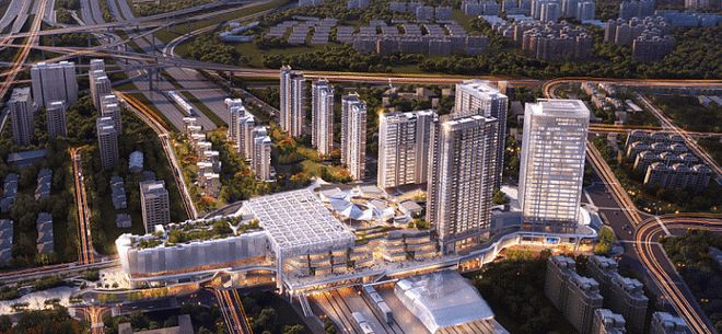 ✦上海热搜豪宅天荟悦麟售楼处发布：地铁上盖TOD项目(图1)